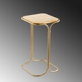 Masuta de cafea, Cerritos, Shb-001-C, 30x52x30 cm, Lemn, Aur / Natural