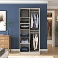 Dulap pentru haine, Hanah Home, BA258, 90x210x57.5 cm, Gresie