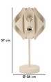 Lampa de masa Space, Mauro Ferretti, 1 x E27, 40W, 28x57 cm, fier, crem