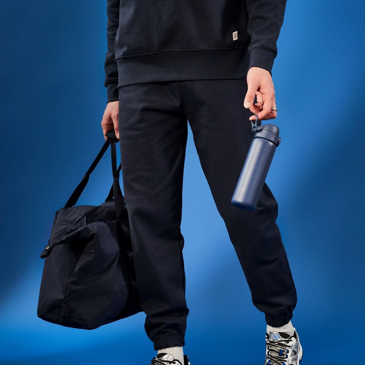 Sticla apa Slim, inox, 600ml, Ash Navy - Ion8 - view 9