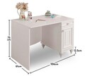 Birou, Çilek, Romantica Study Desk, 106x75x61 cm, Multicolor