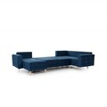 Coltar extensibil reversibil 5 locuri ELTAP, AsdU-08, Asgard, 326x202x93 cm, lemn/poliester, gri