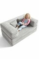 Canapea extensibilă pentru copii, Atelier del Sofa, 326NYR1110, Gri deschis