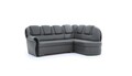 Coltar extensibil dreapta 3 locuri ELTAP, L-087, Lord, 243x180x112 cm, lemn/poliester, gri inchis/negru