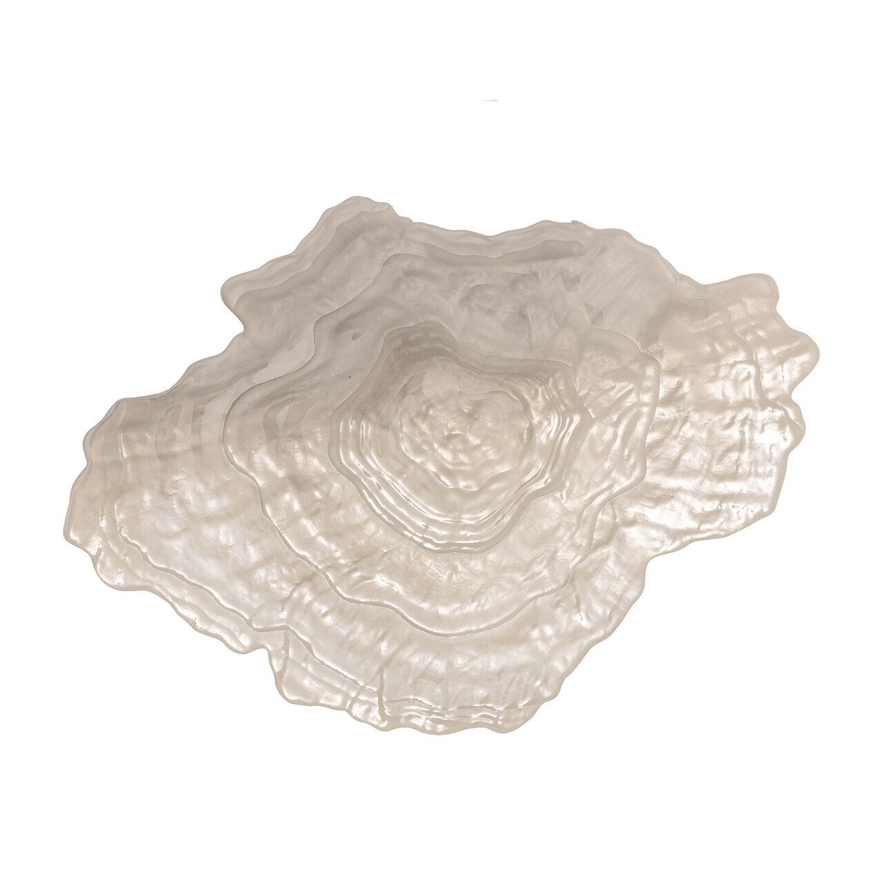 Bol decorativ, Bloomingville, Aiku, 38x29x7 cm, sticla, natural - imagine 3