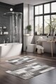 Set covorase de baie, Cartwright, CT-5233, Poliester, Multicolor