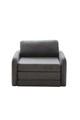 Canapea extensibilă cu 1 loc, Evalina, 383EVN1271, Cadru: 100% CARPEN, Gri