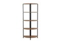 Corp biblioteca, Sapphire, Mona Rafix, 66x155x34 cm, PAL, Pin Atlantic / Negru
