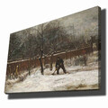 Tablou decorativ, 70100VANGOGH054, Canvas, Lemn, Multicolor