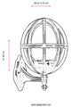 Lampa de exterior, Avonni, 685AVN1101, Plastic ABS, Negru