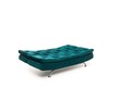 Canapea extensibila cu 3 locuri, Futon, 859FTN2893, Metal , Verde petrol