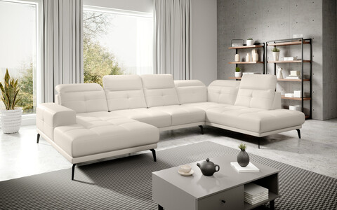 Coltar dreapta 6 locuri ELTAP, RT-33SOF, Bretan, 350x205x107 cm, lemn/poliester, bej deschis