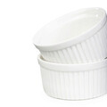 Set 2 vase de copt Ramekin Tineo, Homla, 9 cm, portelan, alb
