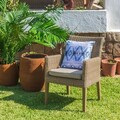 Scaun pentru gradina Patsy, 58 x 63 x 86 cm, ratan sintetic, natural