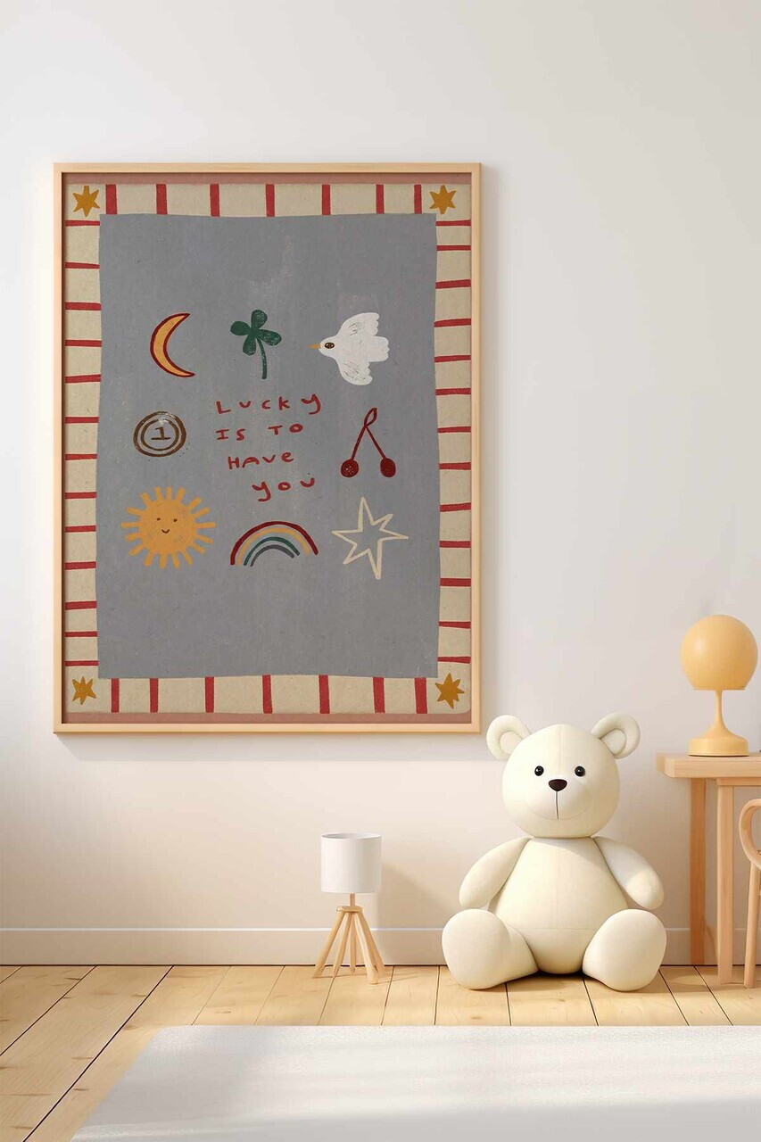 Tablou decorativ, Teknrsymdf, MDF, Multicolor