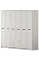 Set dormitor pentru copii, Rabi, Rb-168-01-006-01, Alb mat
