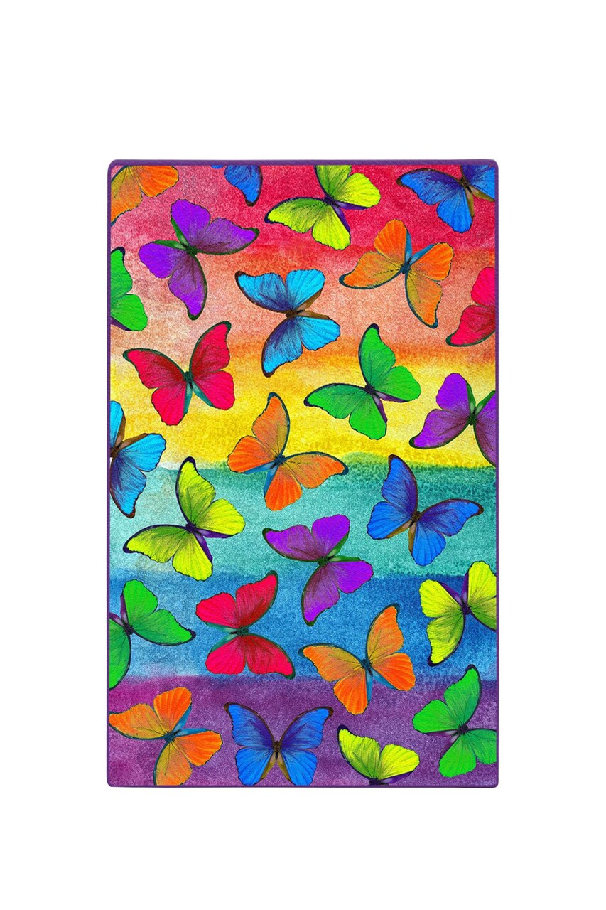 Covor, Colorato Farfalle Djt, 80x100 cm, Multicolor - view 2