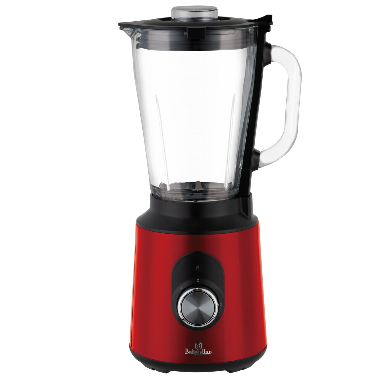 Blender de masa Berlinger Haus, Burgundy, 1000W, 1.5 L, inox/sticla/plastic, rosu/transparent - imagine 11
