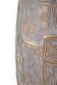 Vaza Eclips Tower, Mauro Ferretti, 25.5x12.5x69.5 cm, polirasina, auriu/alb