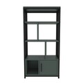 Corp biblioteca, Zena Home, Valero, 60x120x29.6 cm, PAL, Negru/Verde