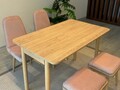 Set masa extensibila si 4 scaune, Vella, Vina Mini 02 0900, PAL, Stejar / Piatra
