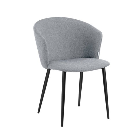 Scaun Lujo, Homla, 59x56.5x81 cm, metal/poliester, gri