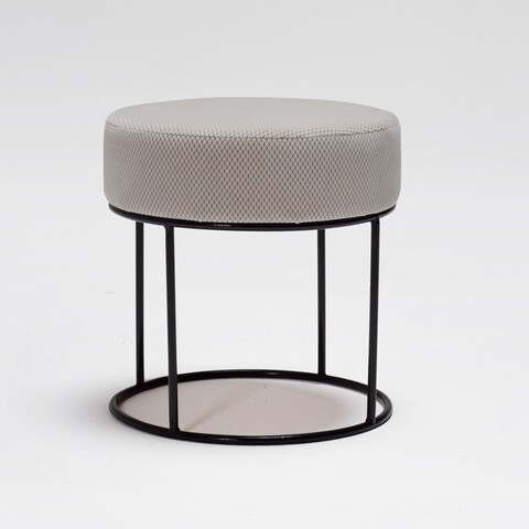 Taburet Moon Steel, Balcab Home, 40×40 cm, crem Balcab Home