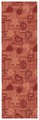 Traversa pentru hol Ruskin, Decorino, 50x150 cm, poliester, rosu