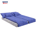 Lenjerie de pat dubla Kim, Heinner Home, 4 piese, 200x220 cm, 100% bumbac, albastru
