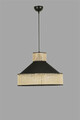 Lustra, Rattan, 941RTN1102, Ratan, Negru / Rattan