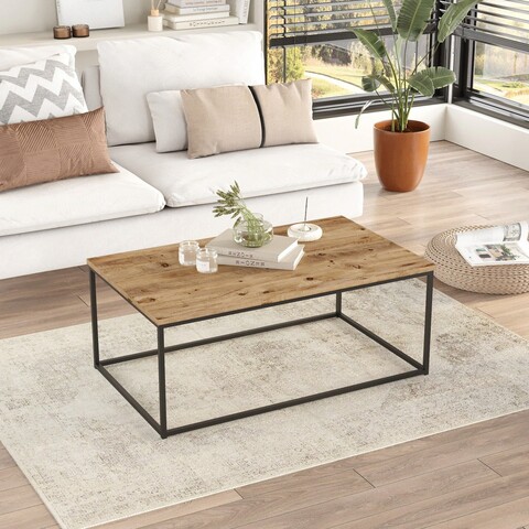 Masuta de cafea, locelso, vg10-a, 100x40x60 cm, maro
