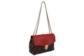 Geanta Beverly Hills Polo Club, 623, piele ecologica, maro/rosu