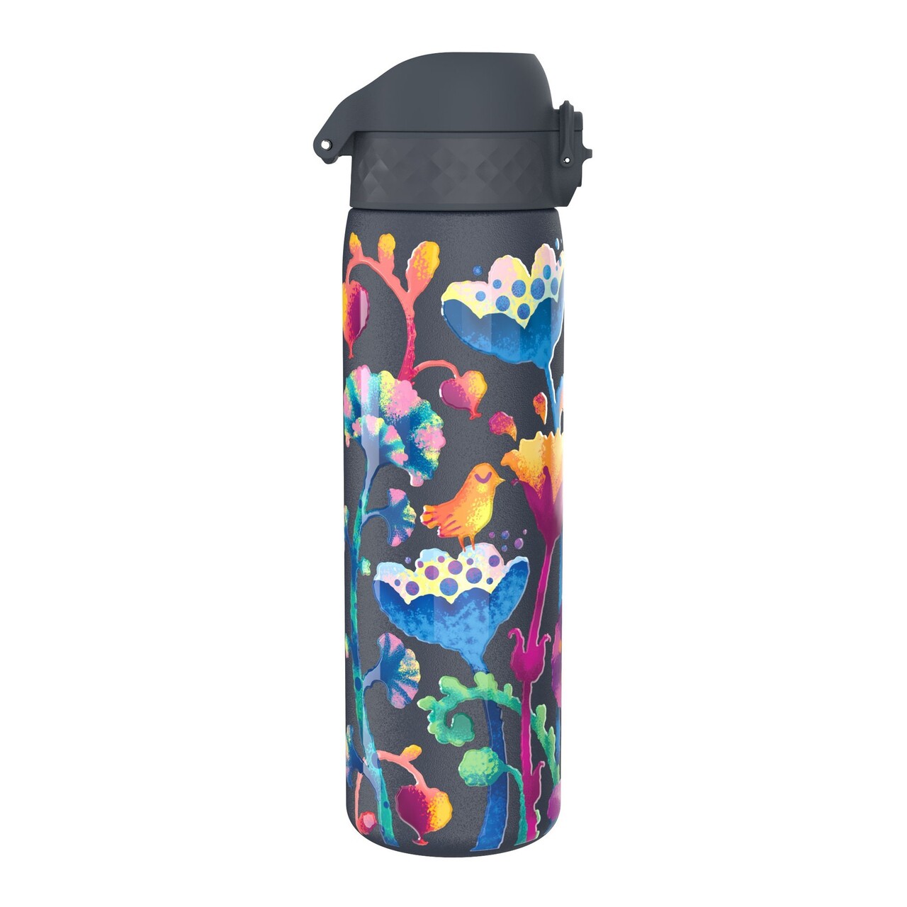 Sticla apa pentru copii Slim, inox, 500ml, Bright Floral - Ion8 - imagine 4