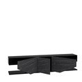 Comoda TV, Retricy, Inci, 180x30x45 cm, PAL, Negru