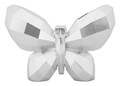 Vaza decorativa Butterfly, Mauro Ferretti, 22.5x8x15 cm, polirasina, argintiu