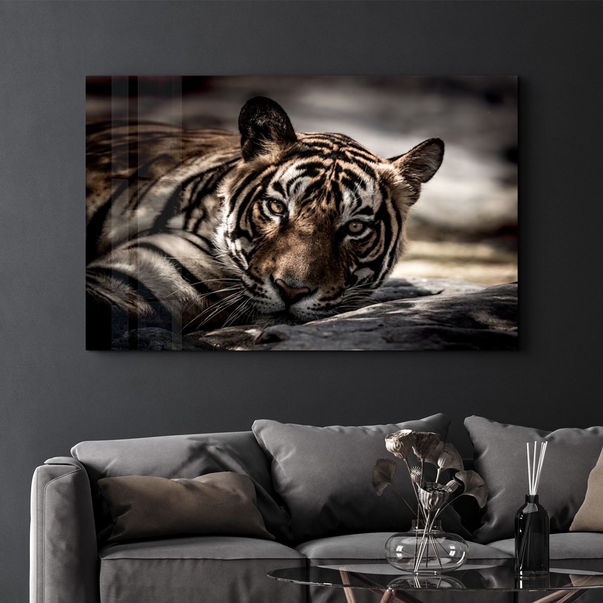 Tablou decorativ, CAM-1057, Dimensiuni: 46 x 72 cm, Multicolor