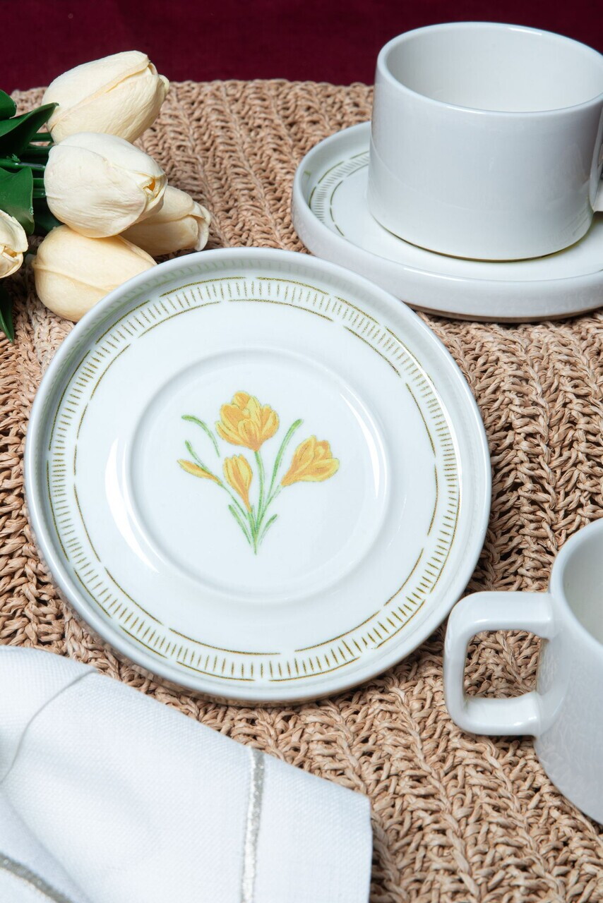 Set pentru ceai, Hermia, 858CMR2102, Portelan, Farfurie: 14 cm (2 bucăți), Multicolor - view 7