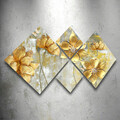 Set 4 tablouri decorative, 4MDF1442804756, MDF, Imprimat UV, Multicolor