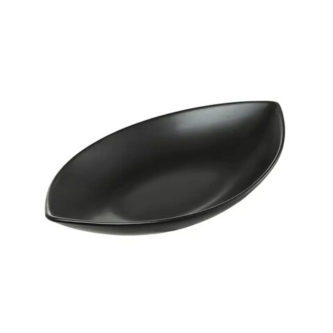 Bol salsa, ambition, 21 x 11.5 x 4 cm, 220 ml, portelan, negru