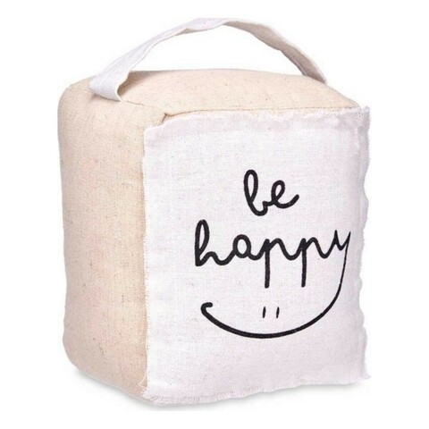 Opritor de usa Be Happy, Gift Decor, 16 x 14.5 x 19 cm, textil