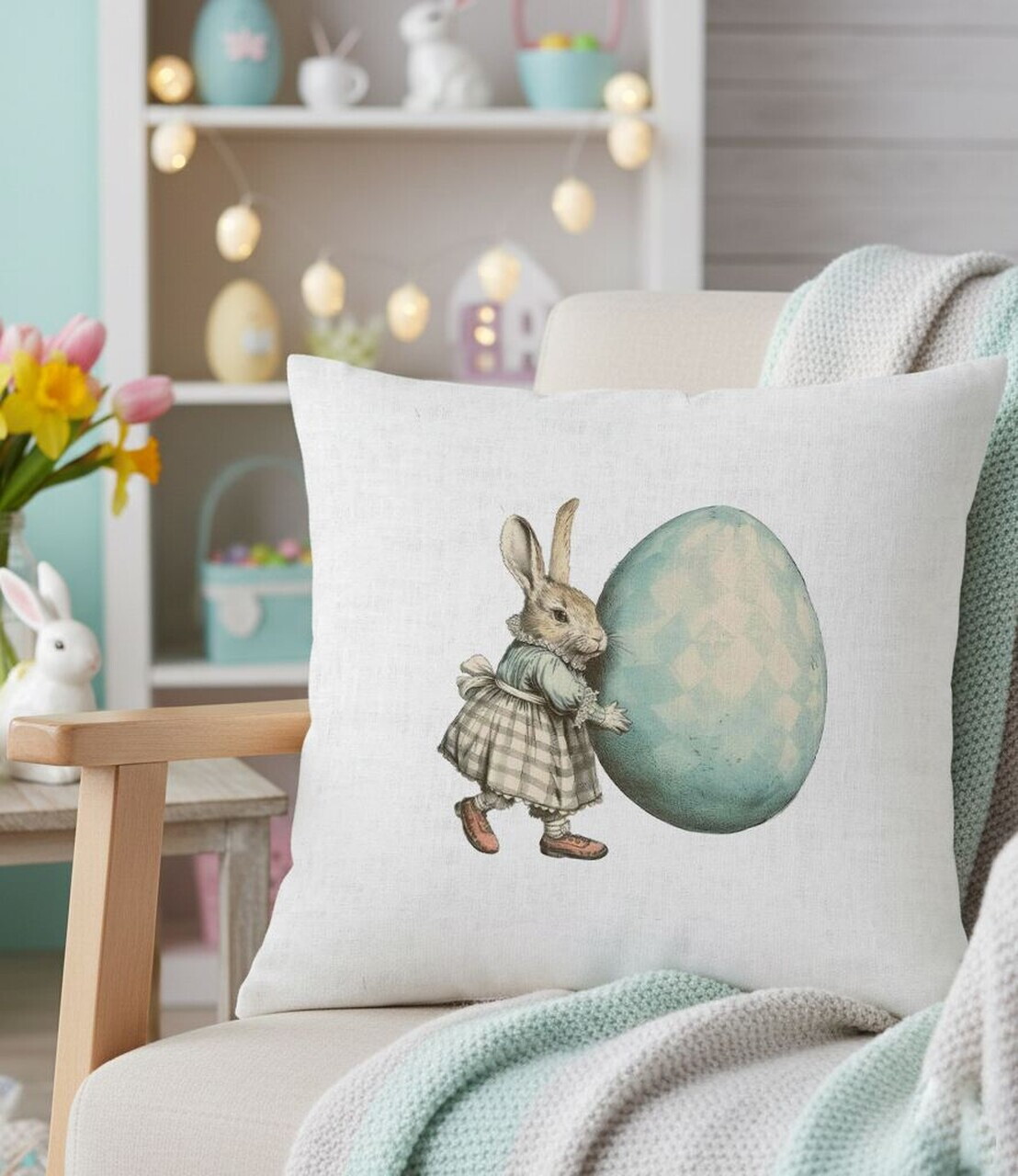 Husa de perna, Pillow 0020, 43x43 cm, Multicolor