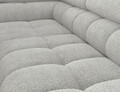 Coltar extensibil stanga 5 locuri ELTAP, LT-03ROY, Ferucce, 276x200x93 cm, lemn/poliester, gri deschis