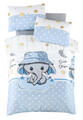 Lenjerie de pat pentru copii, Elephant, Patik, Bumbac Ranforce