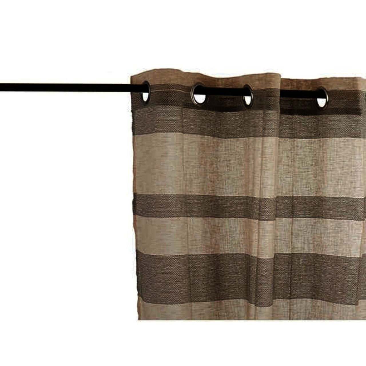Perdea Sarah, Gift Decor, 140 x 260 cm, textil, bej/gri