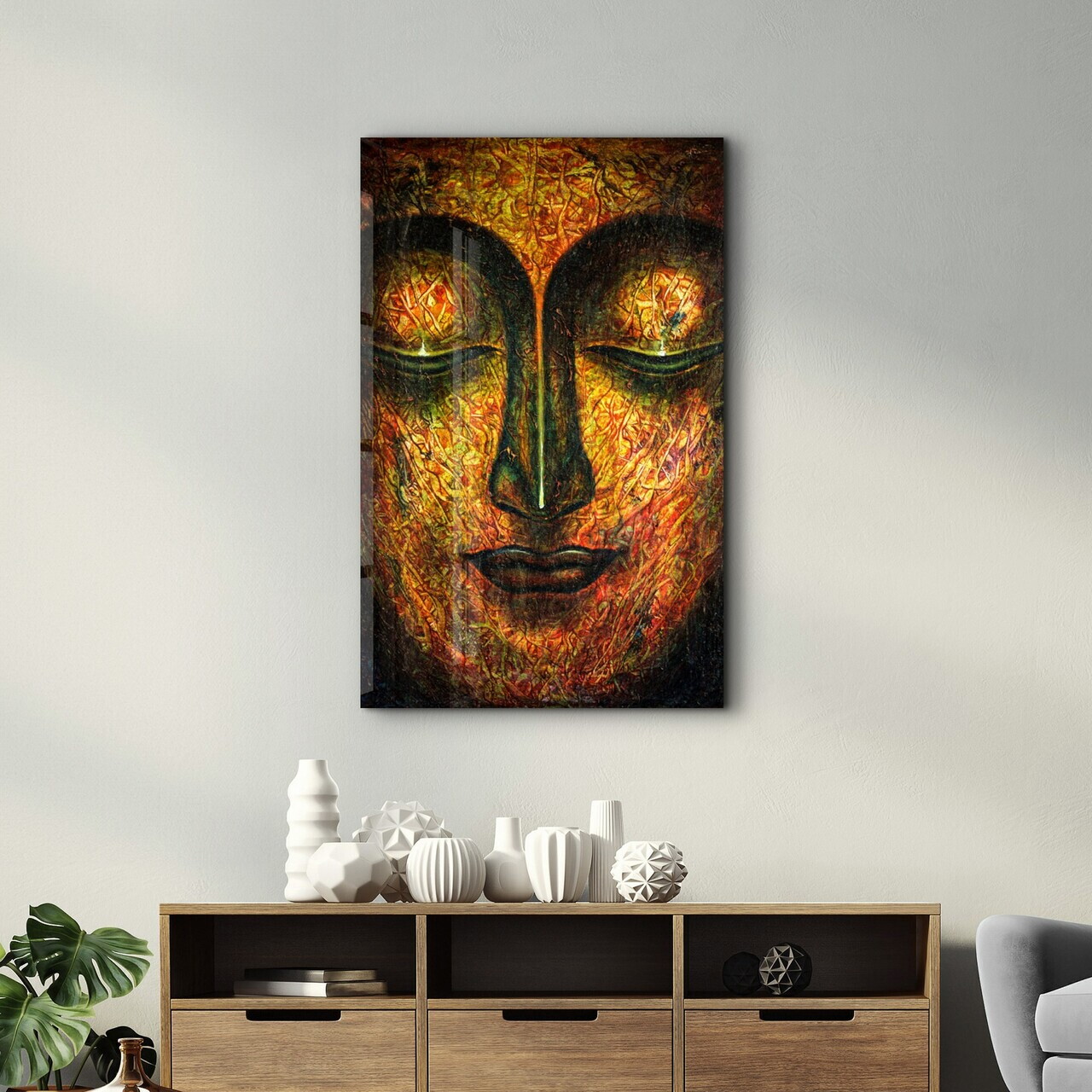 Tablou decorativ, OGLS-4032, Dimensiune: 35 x 55 cm, Multicolor — imaginea 2