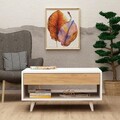 Masuta de cafea, Mod Design, Silla, 80x40x80 cm, Stejar / Alb