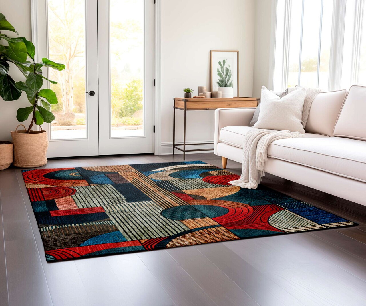 Covor BSR-3 120x180 cm BUMBAC/POLIESTER Multicolor
