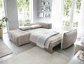 Coltar extensibil stanga 4 locuri ELTAP, LT-18REL, Campo, 265x196x88 cm, lemn/poliester, bej deschis