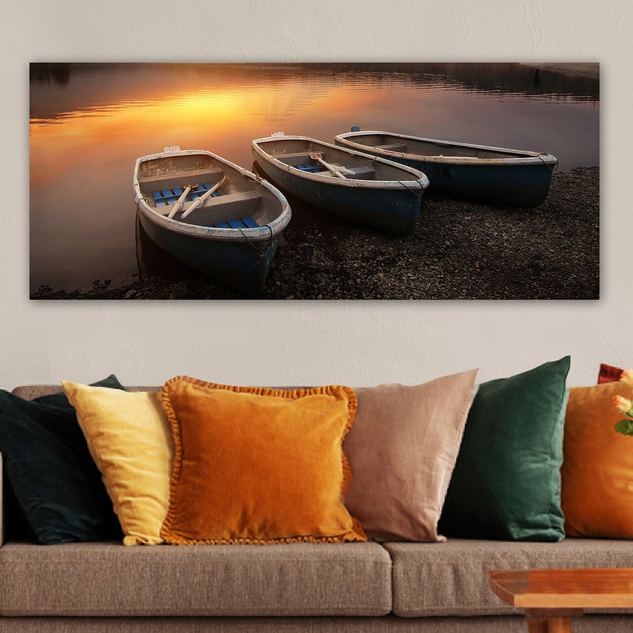 Tablou decorativ YTY103658020406_50120 Cadru: 100% LEMN (grosime: 3 cm) Multicolor