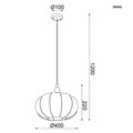 Lustra Aca Lighting, Vintage Pumpkin White, E27, 40W